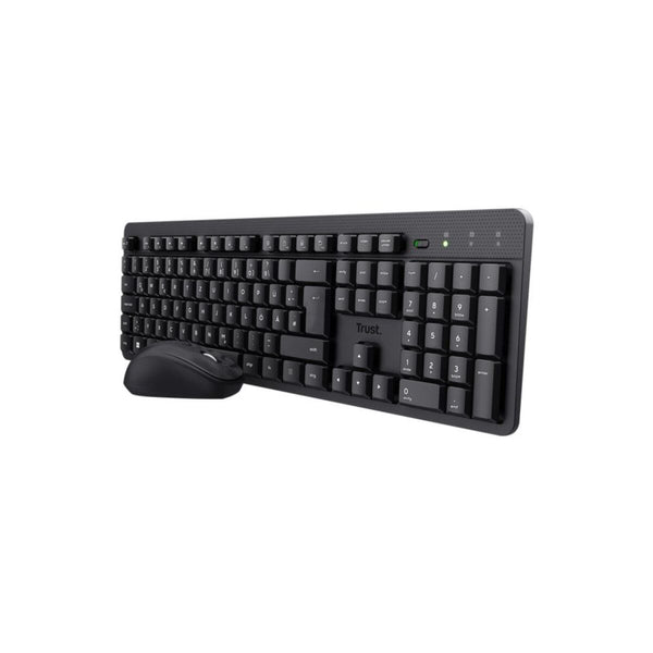 Keyboard and Mouse Trust 25356 Black Spanish Qwerty-0